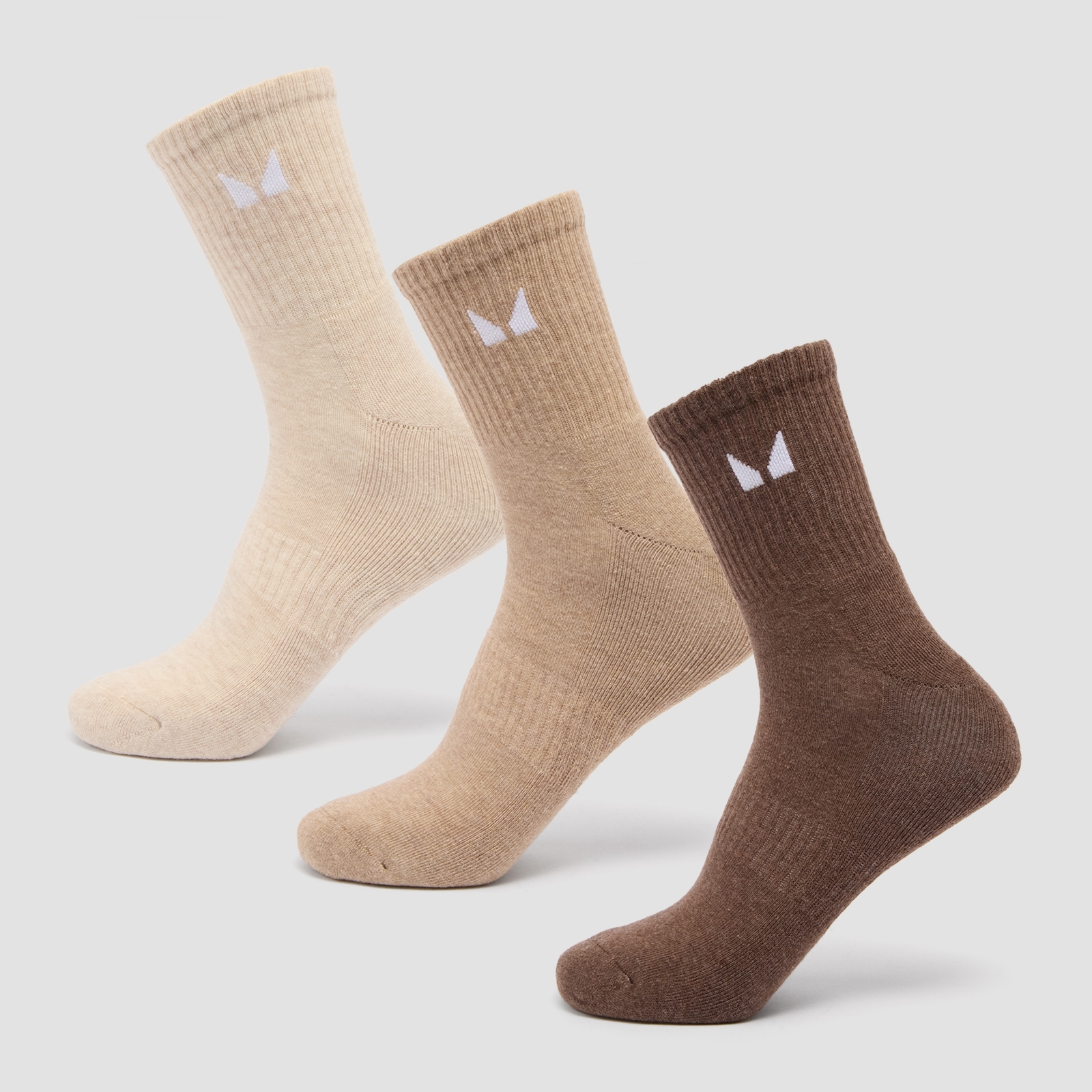 foto del prodotto mp unisex crew socks 3 pack neutral uk 6 8