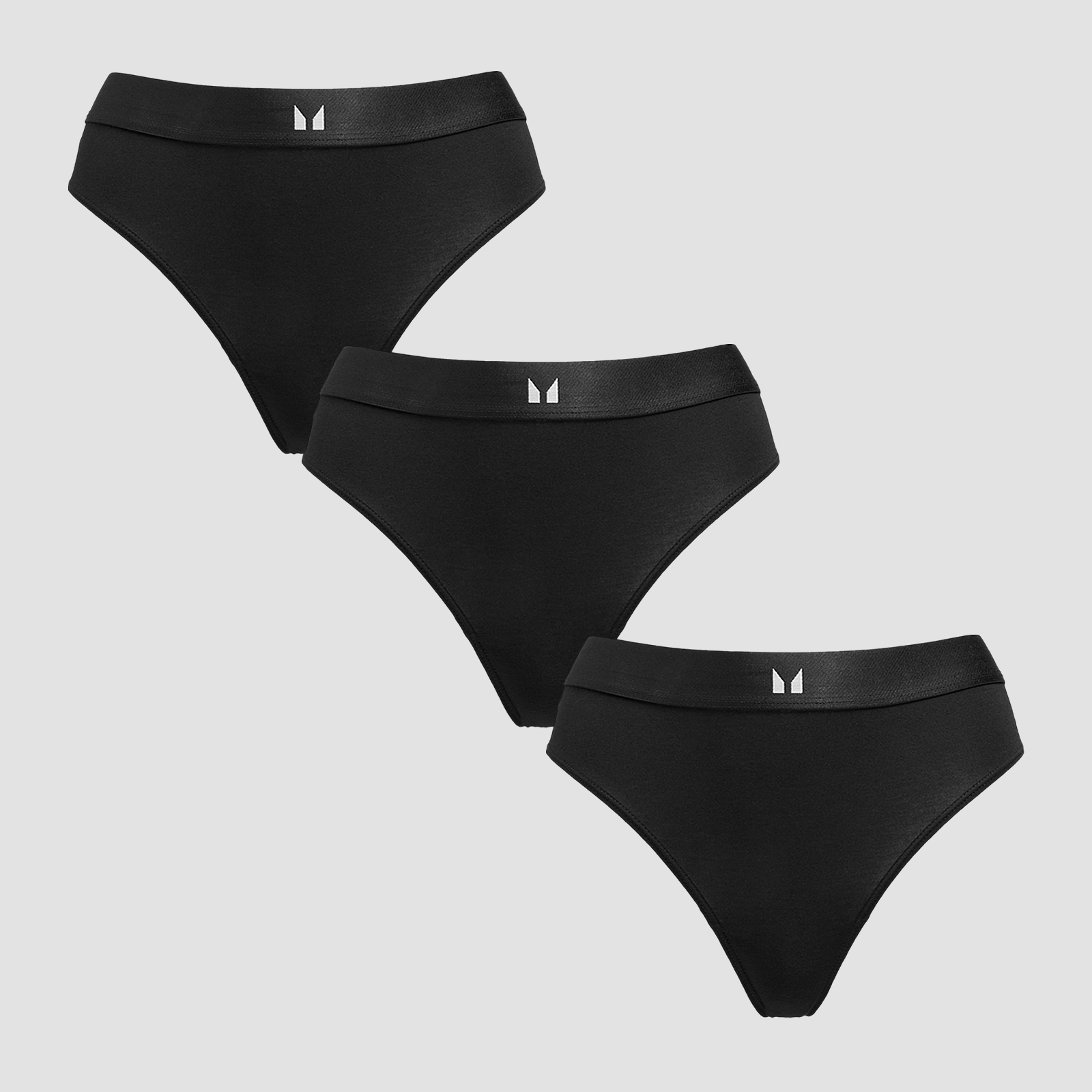 foto del prodotto mp women s mid rise thong 3 pack black l