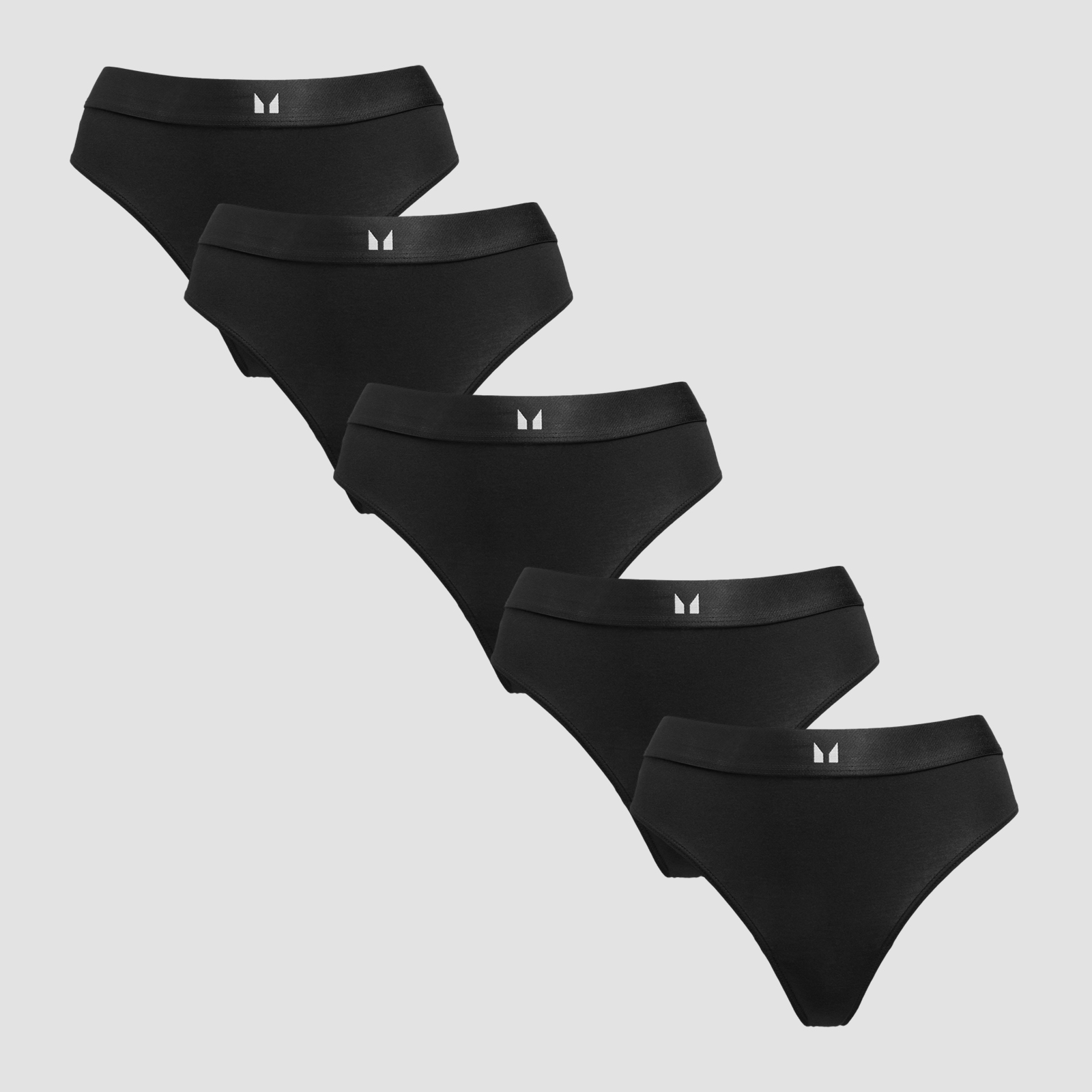 foto del prodotto mp women s mid rise thong 5 pack black xs