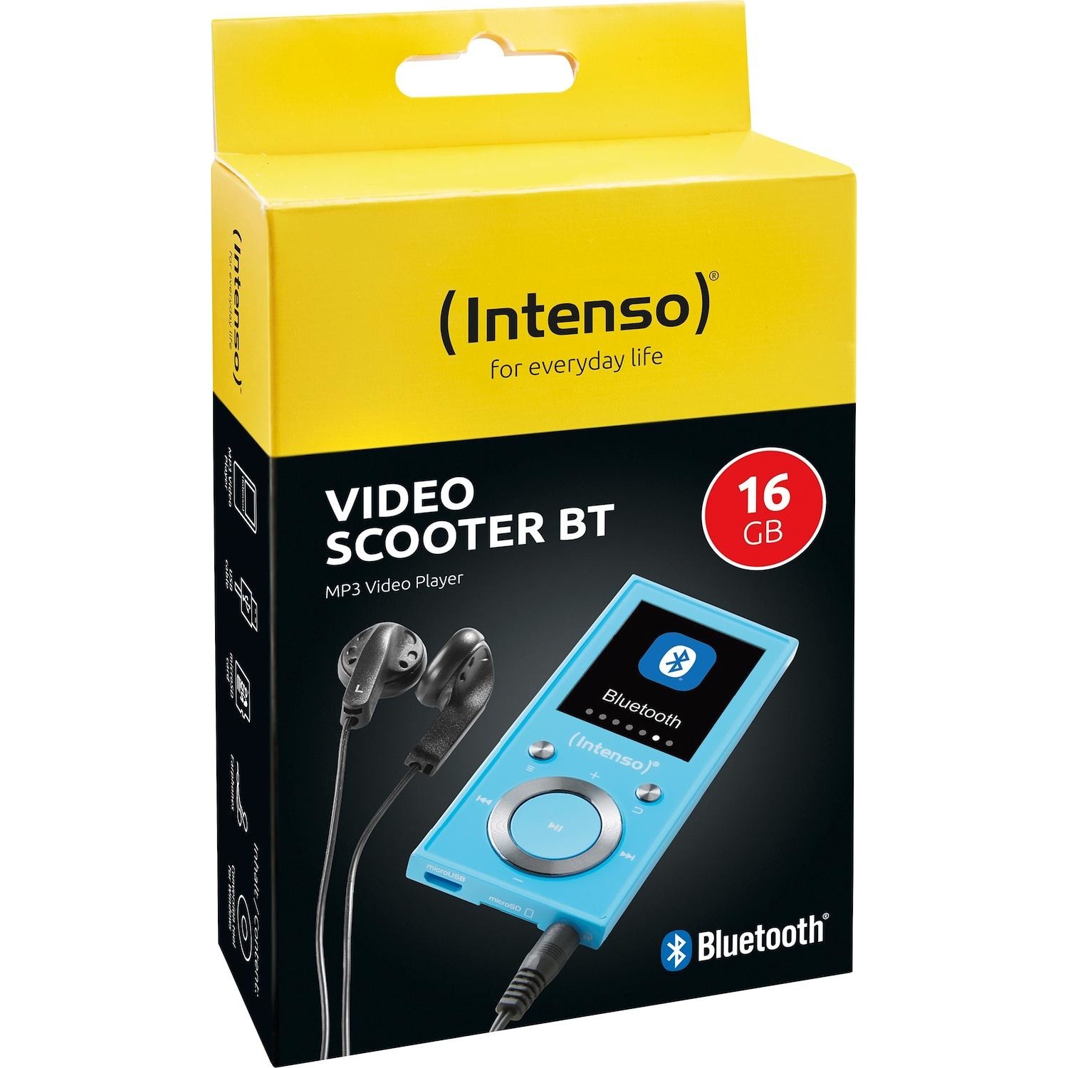foto del prodotto mp3 intenso scooter video colore azzurro