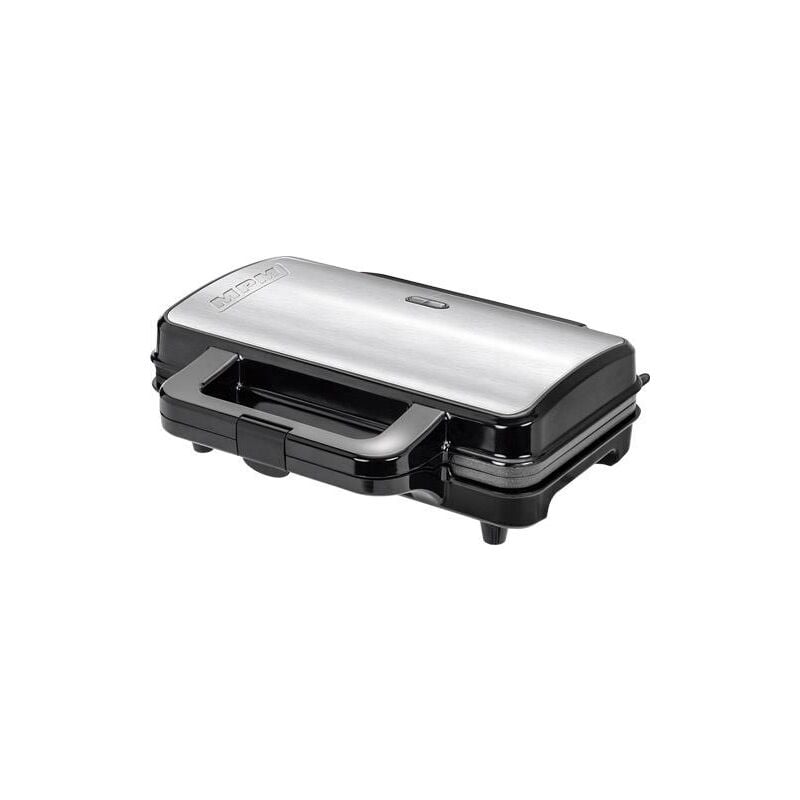 foto del prodotto mpm mgo 20m waffle maker elettrico per 2 waffle belgi spessi, piastre antiaderenti, temperatura automatica, alloggiamento in acciaio inox, 1000w