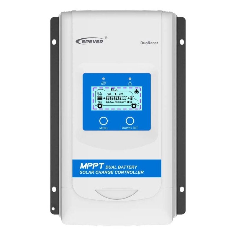 foto del prodotto mppt duoracer 30 a regolatore di carica solare dr3210n per 2 batterie, 12 v 24 v, per auto, pv 100 v dr3210n epever