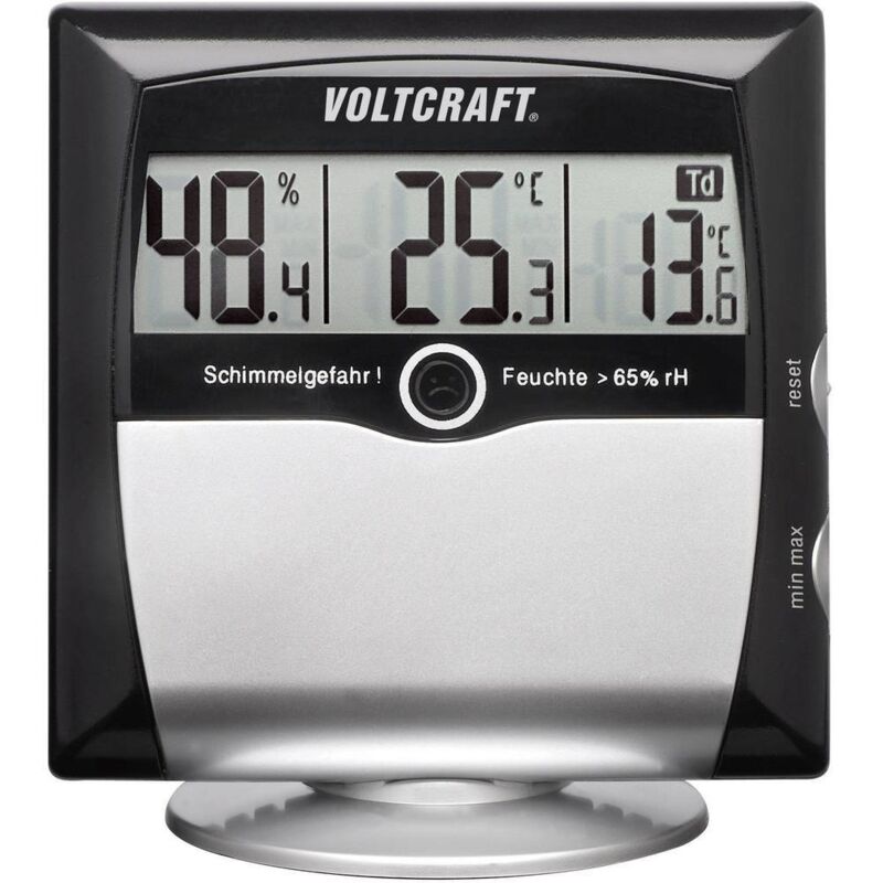 foto del prodotto ms 10 igrometro 1 ur 99 ur indicatore punto di rugiada e allerta muffa voltcraft