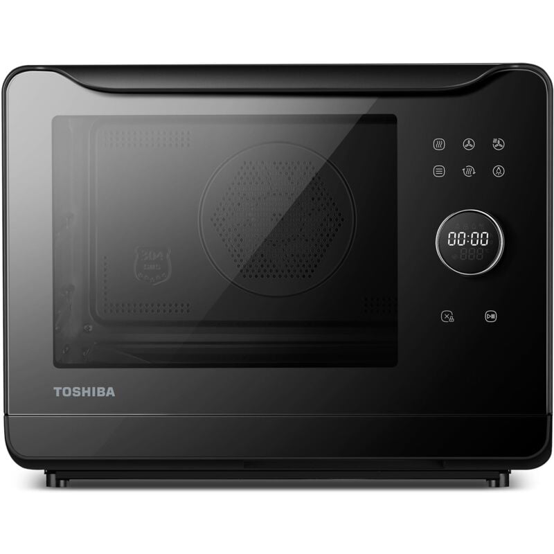 foto del prodotto ms2 tq20se bk forno combinato a vapore 6 in 1, 20 litri, multifunzione, air fry, 1500w convezione, 2250w combinato, 40 programmi automatici, 3
