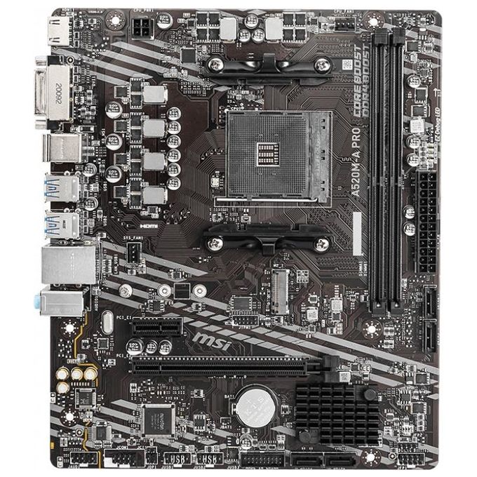 foto del prodotto msi a520m-a pro amd a520 scheda madre socket am4