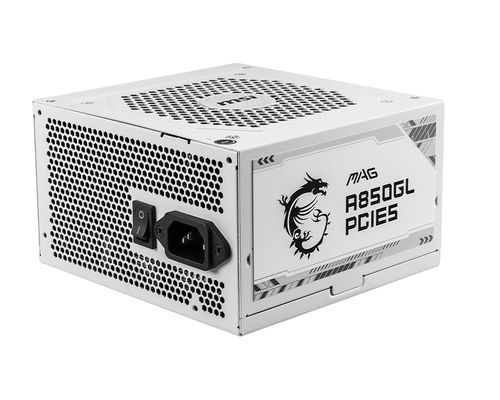 foto del prodotto msi mag a850gl pcie5 white alimentatore per computer 850 w 20 4 pin atx atx bianco