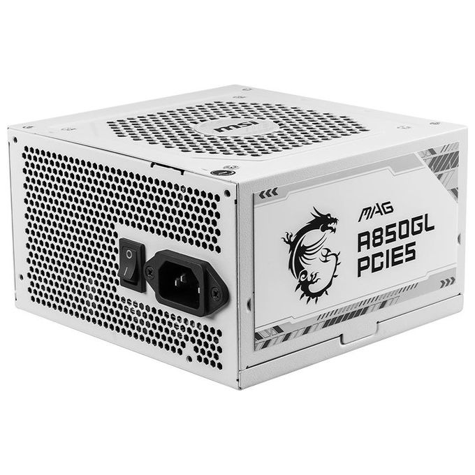 foto del prodotto msi mag a850gl pcie5 white alimentatore per computer 850w 204 pin atx atx bianco