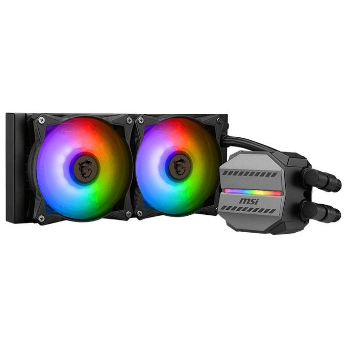 foto del prodotto msi mag coreliquid m240 sistema di raffreddamento per computer processore raffreddatore di liquidi tutto in uno 24cm nero