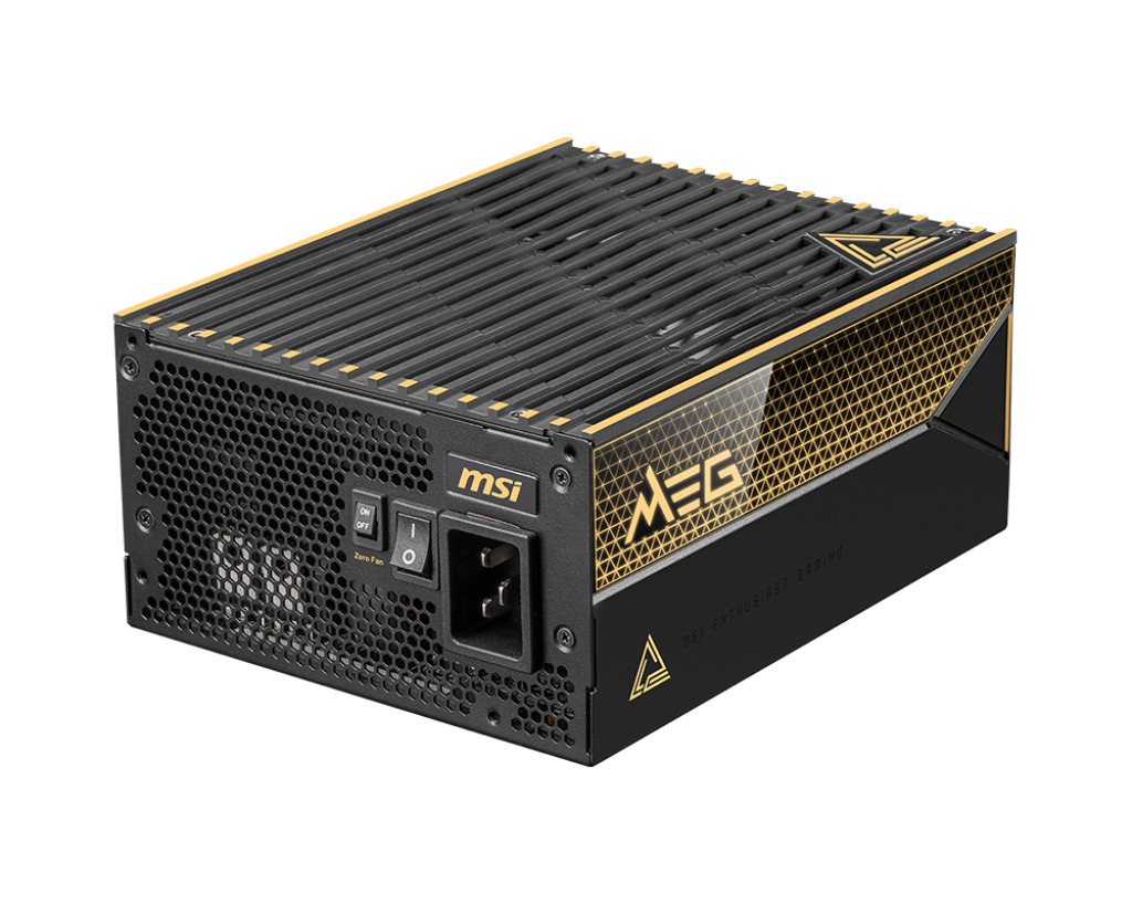 foto del prodotto msi meg ai1600t pcie5 alimentatore per computer 1600 w 24 pin atx atx nero