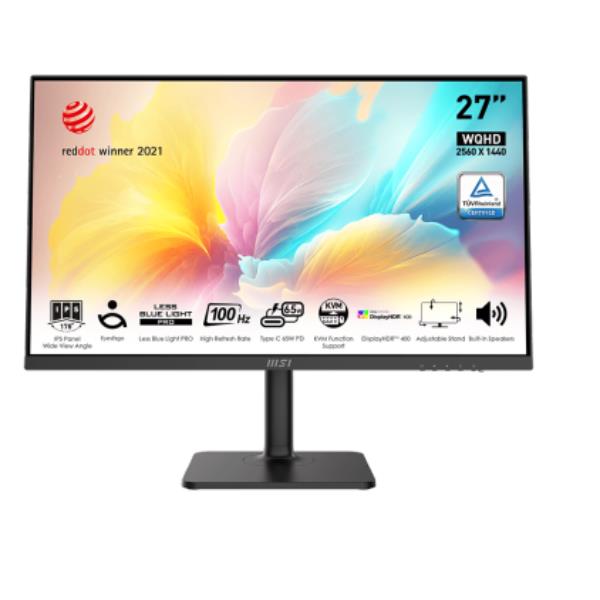 foto del prodotto msi modern md272qxp monitor pc 68,6 cm 27 2560 x 1440 pixel wide quad hd lcd nero