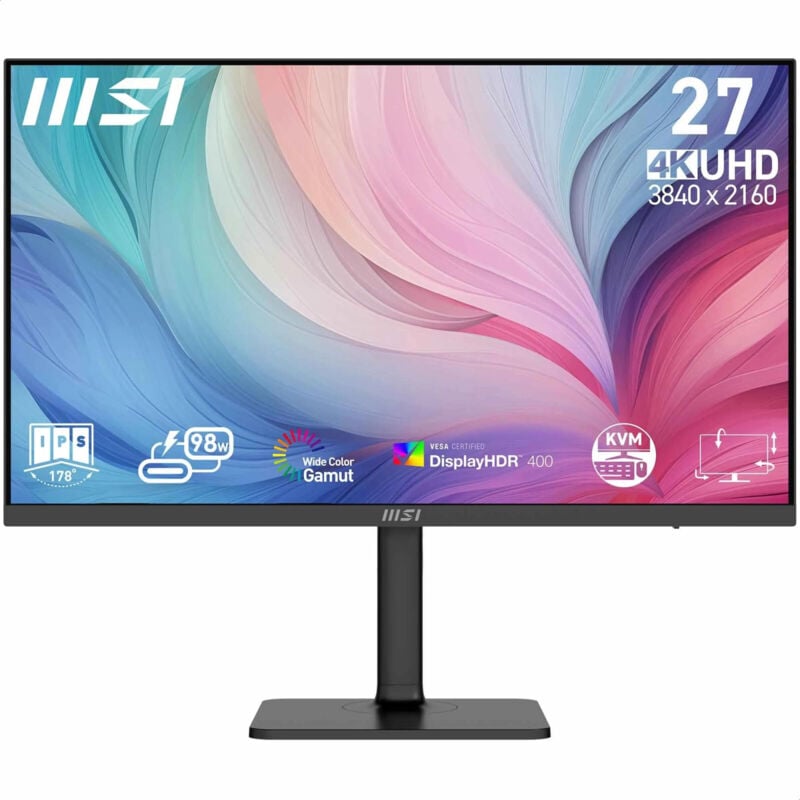 foto del prodotto msi modern md272uphg monitor ufficio 27 pollici uhd ips 60hz regolabile vesa