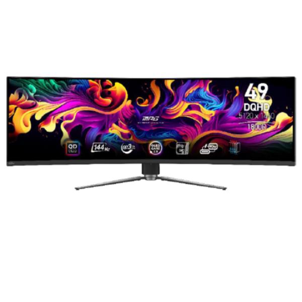 foto del prodotto msi mpg 491cqp qd oled monitor pc 124,5 cm 49 5120 x 1440 pixel dqhd nero