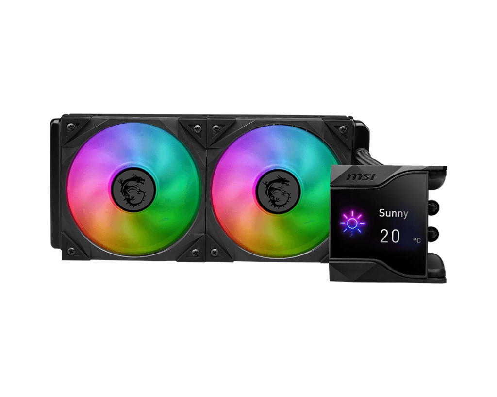 foto del prodotto msi mpg coreliquid d240 processore kit di raffreddamento a liquido 12 cm nero 1 pz