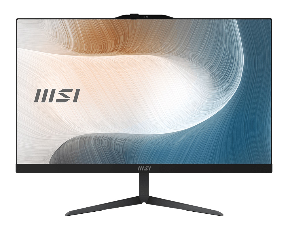 foto del prodotto msi pc aio 23,8 black intel core 3 processor 100u 8gb 256gb ssd win 11 pro