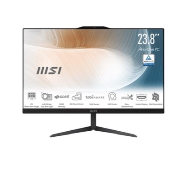 foto del prodotto msi pc aio 27 black intel core 5 processor 120u 8gb 512gb ssd freedos