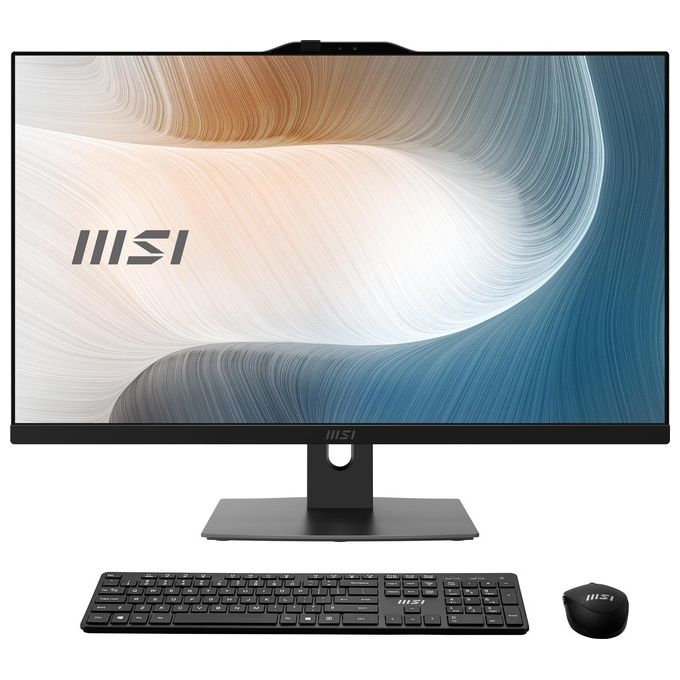 foto del prodotto msi pc all in one 27 black processore intel core i 5 ram 8gb 512gb ssd win 11 pro