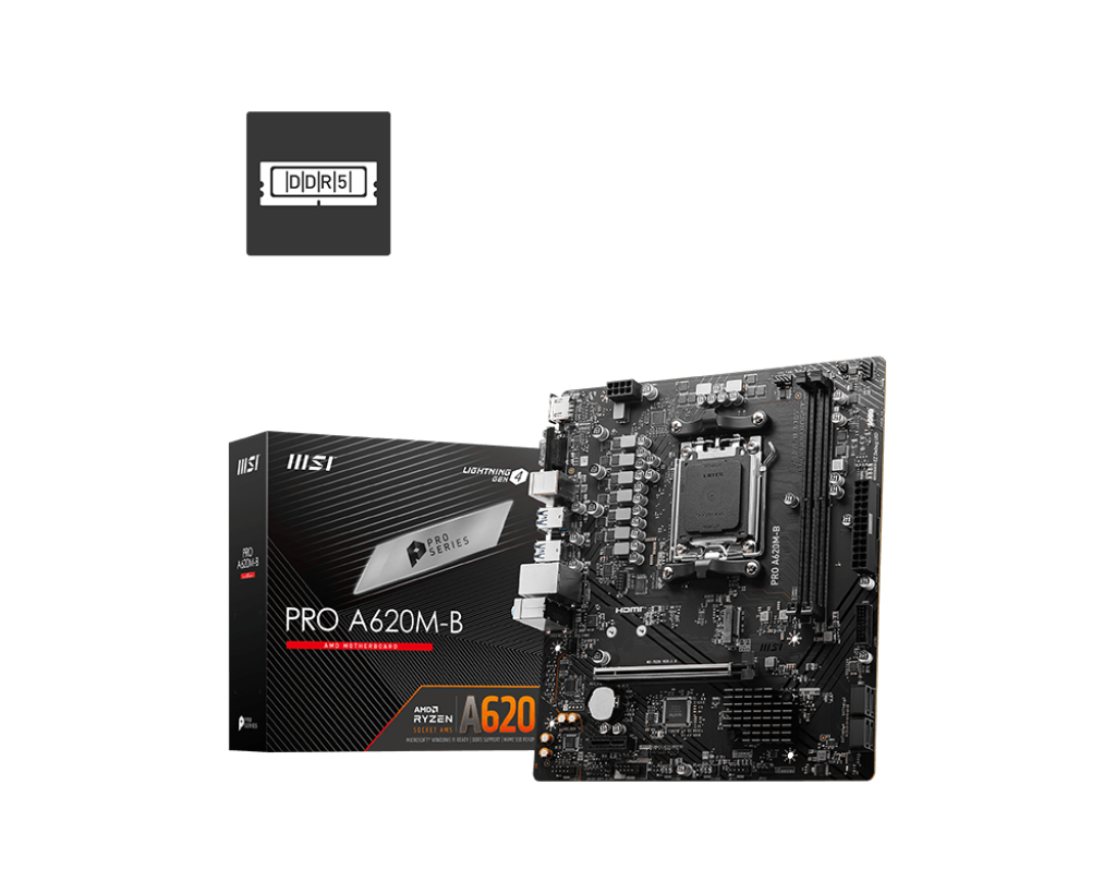 foto del prodotto msi pro a620m b scheda madre amd a620 socket am5 micro atx