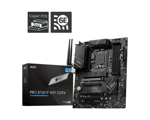 foto del prodotto msi pro b760 p wifi ddr4 scheda madre lga 1700 atx