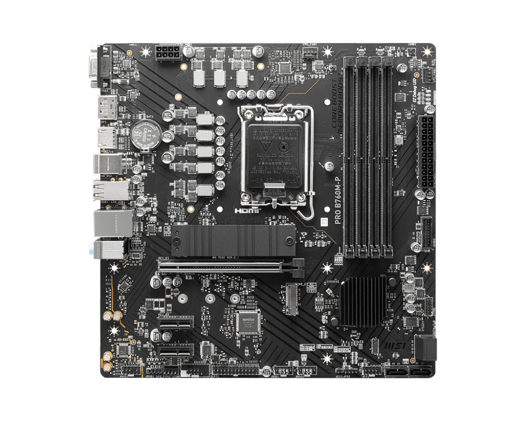 foto del prodotto msi pro b760m p scheda madre intel b760 lga 1700 micro atx