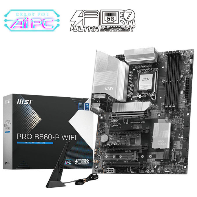 foto del prodotto msi pro b860-p wifi scheda madre atx socket lga 1851 ddr5 wi-fi componenti pc
