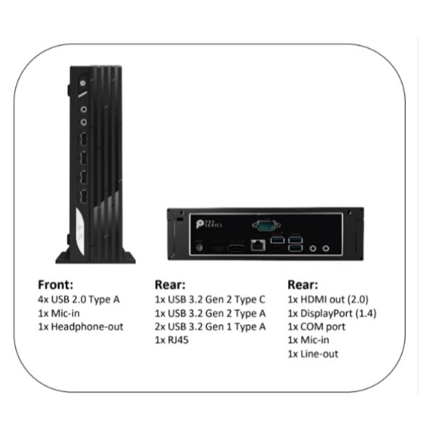 foto del prodotto msi pro dp21 13m 662xit pc stazione di lavoro intel core i3 i3 13100 8 gb ddr4 sdram 512 gb ssd freedos mini pc nero