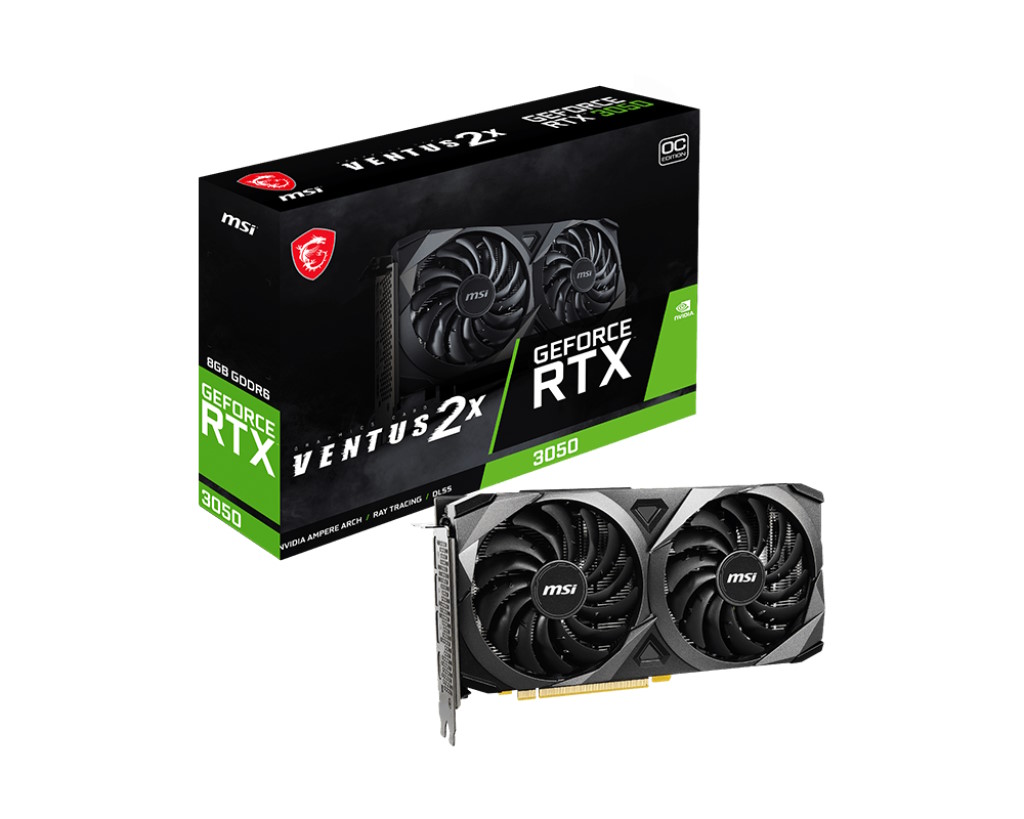 foto del prodotto msi ventus geforce rtx 3050 2x xs 8g oc scheda video nvidia 8 gb gddr6
