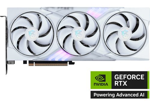 foto del prodotto msi vga geforce rtx 5060 ti, rtx 5060 ti 16g gaming trio oc white, 16gb gddr7, hdmi1 dp3, tri frozr