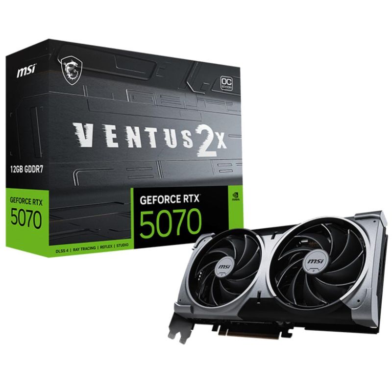 foto del prodotto msi vga geforce rtx 5070 12g ventus 2x oc