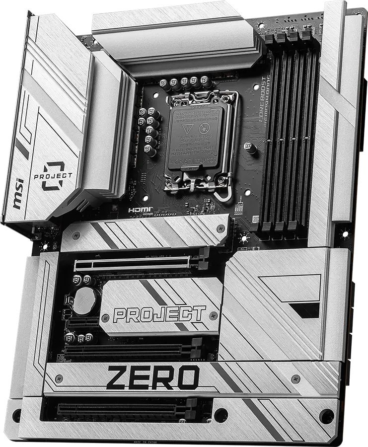 foto del prodotto msi z790 project zero scheda madre intel z790 lga 1700 atx - 911-7e23-009