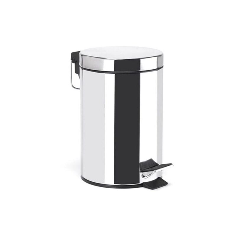 foto del prodotto msv spirella pattumiera a pedale in acciaio inox 3l, mirror