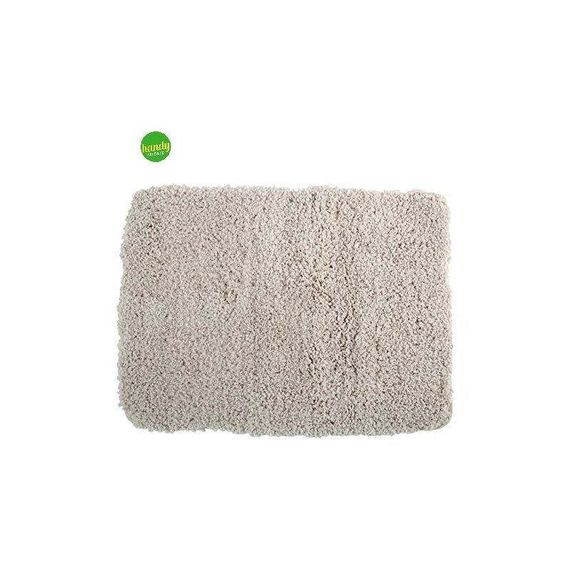 foto del prodotto msv tappeto in microfibra e lattice spirella douceur 50 x 70 cm beige