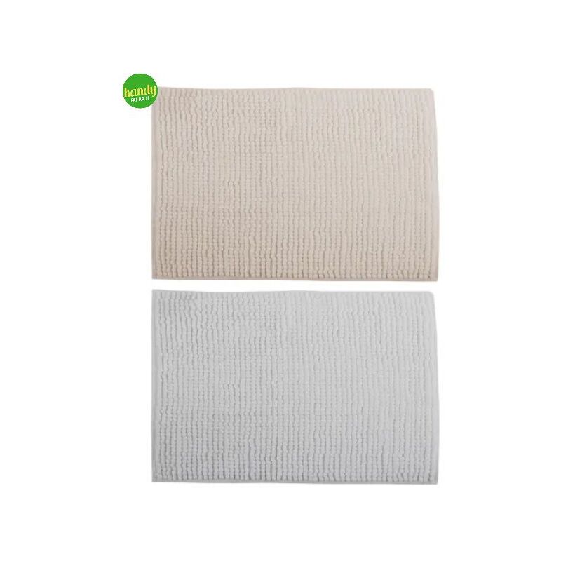 foto del prodotto msv tappeto in microfibra spirella chenille 40 x 60 cm tortora