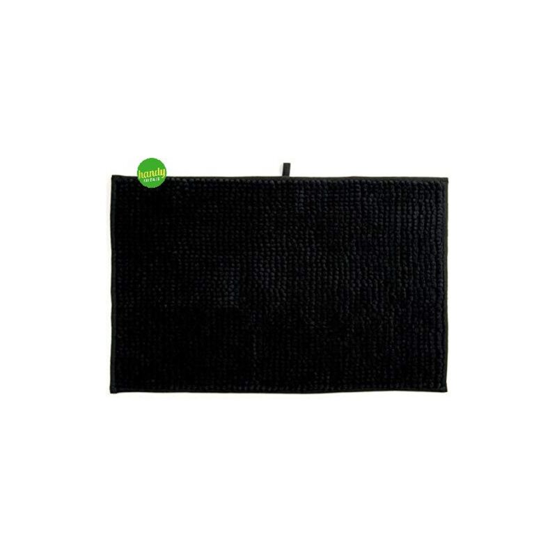 foto del prodotto msv tappeto in microfibra spirella chenille 60 x 90 cm nero