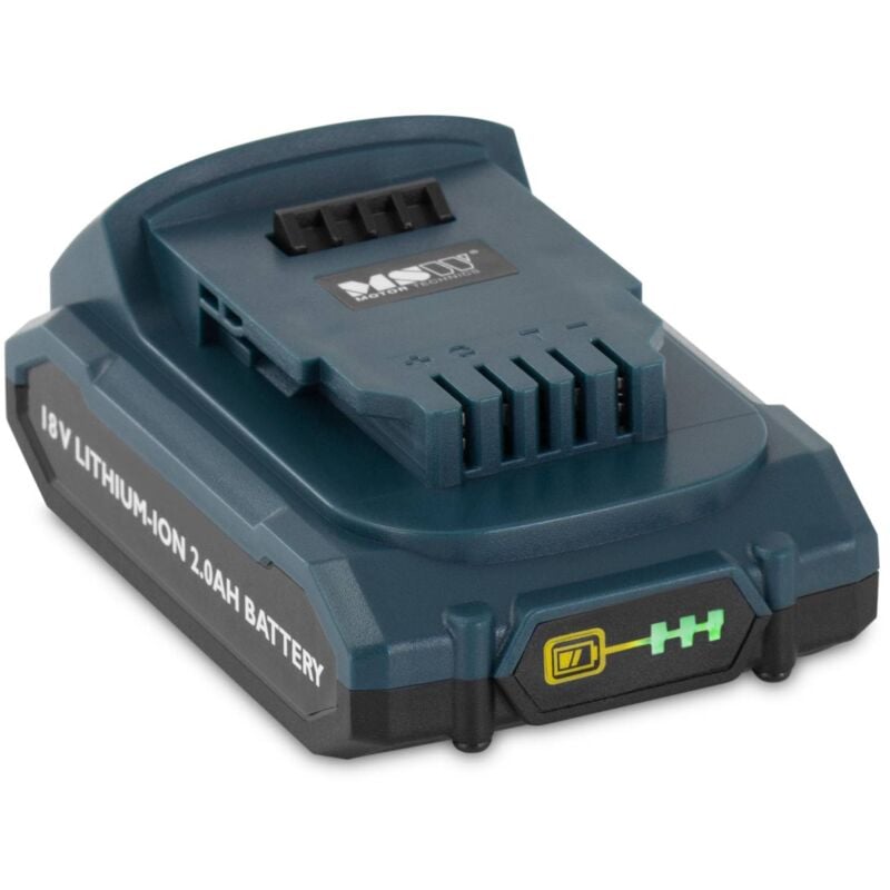foto del prodotto msw batteria di ricambio, batteria 18 v 2 ah, carica batteria, display led