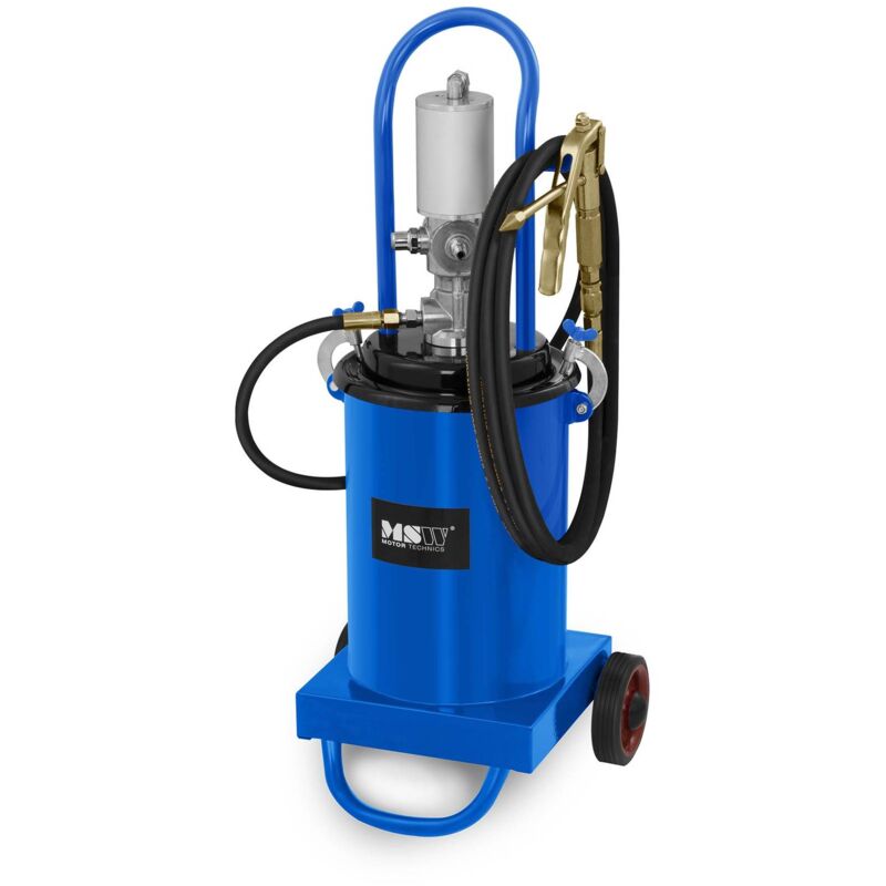 foto del prodotto msw ingrassatore pmatico a barile 12 litri mobile pressione pompa 240 320 bar