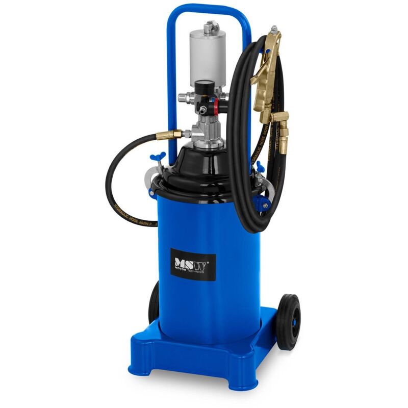 foto del prodotto msw ingrassatore pmatico a barile 12 litri mobile pressione pompa 300 400 bar