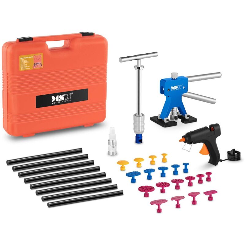 foto del prodotto msw kit tirabolli auto riparare carrozzeria estrattore ammaccature bolli 33 pezzi