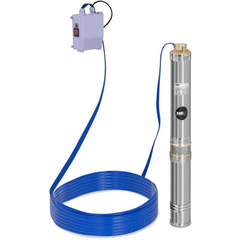 foto del prodotto msw pompa sommersa per pozzo 6000 l h 550 w in acciaio inossidabile 230 v 2850 rpm