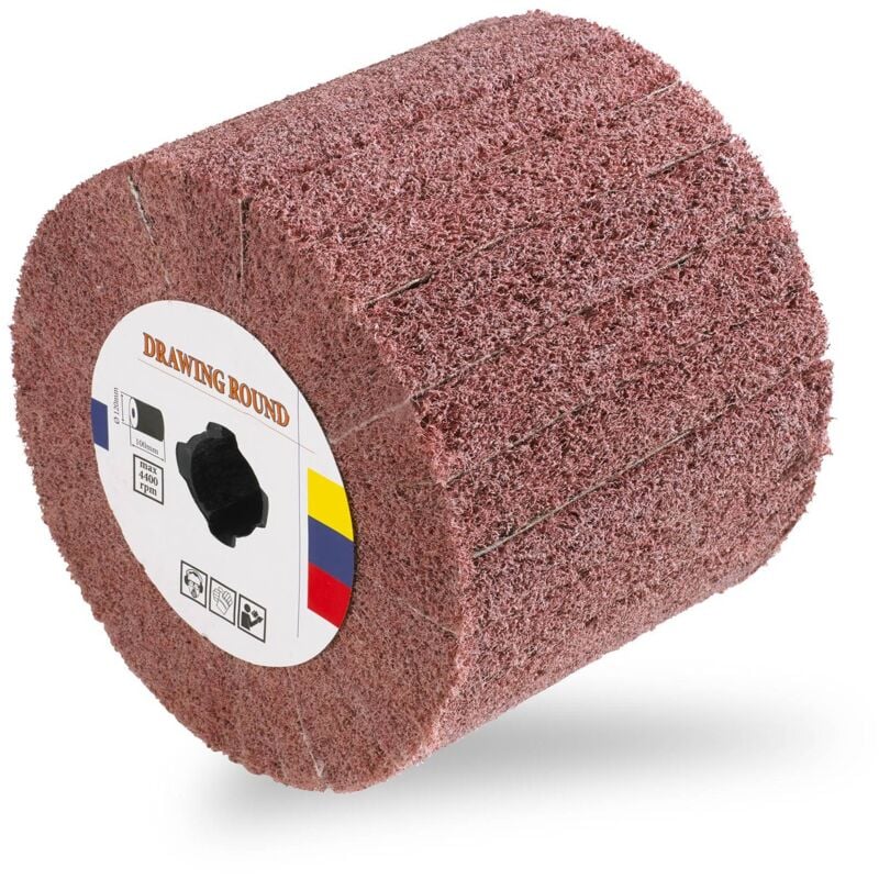 foto del prodotto msw rullo abrasivo in nylon grana 80 100x120 mm rullo in fibra di nylon abrasiva
