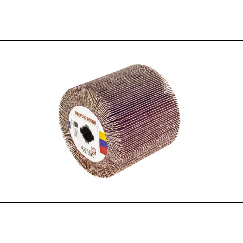 foto del prodotto msw ruota lamellare abrasiva rullo lamellare grana 80 per macchina satinatrice 19 mm