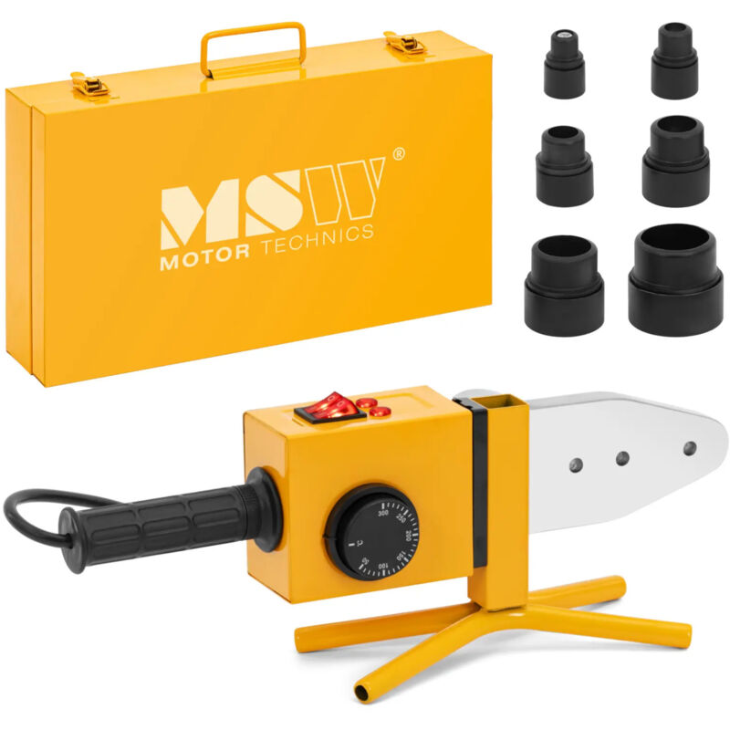 foto del prodotto msw saldatrice per tubi pp pb pe pv con diametro di 20 63 mm 300c 800 1750 w set