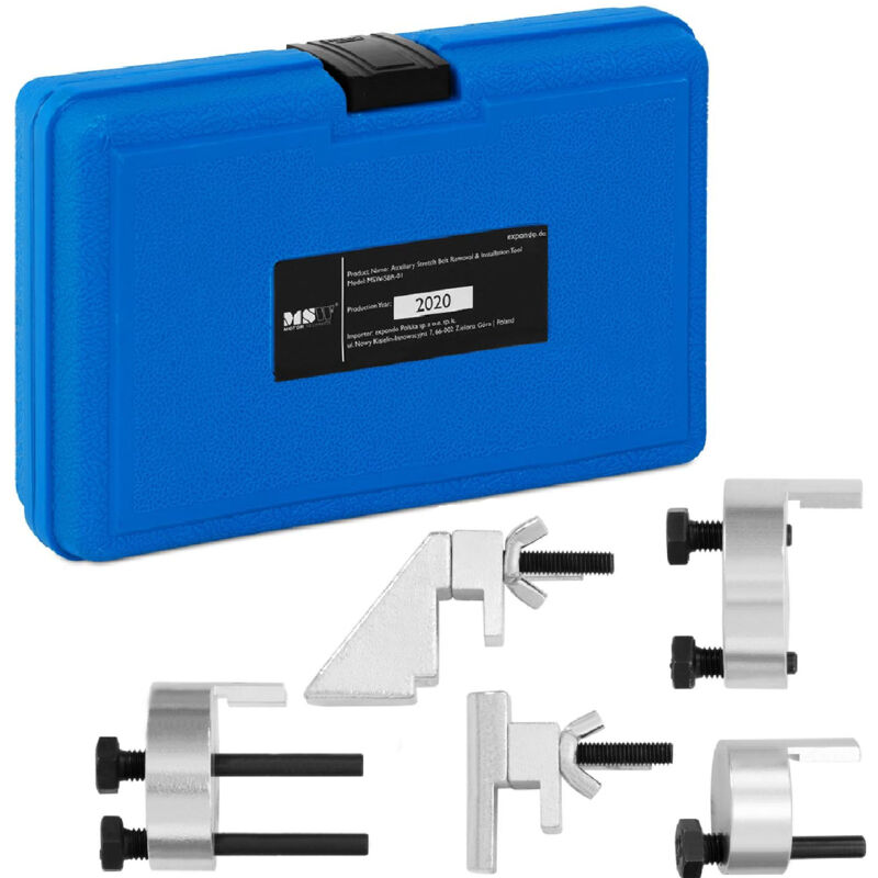 foto del prodotto msw set per montaggio e smontaggio cinghie elastiche per motori psa e ford