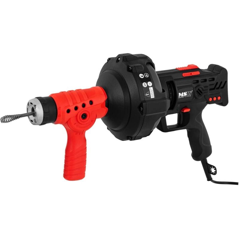 foto del prodotto msw sonda sturatubi elettrica sgorgatrice spirale 240w 580 giri min 7,5 m 19 40 mm