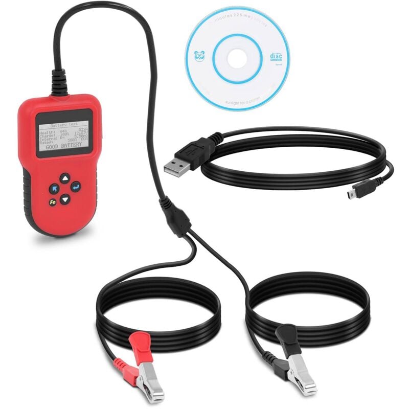foto del prodotto msw tester batteria auto professionale 12 v 24 v lcd multilingue