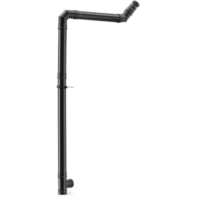foto del prodotto msw tubi per stufe a pellet 80 mm acciaio al carbonio set completo nero