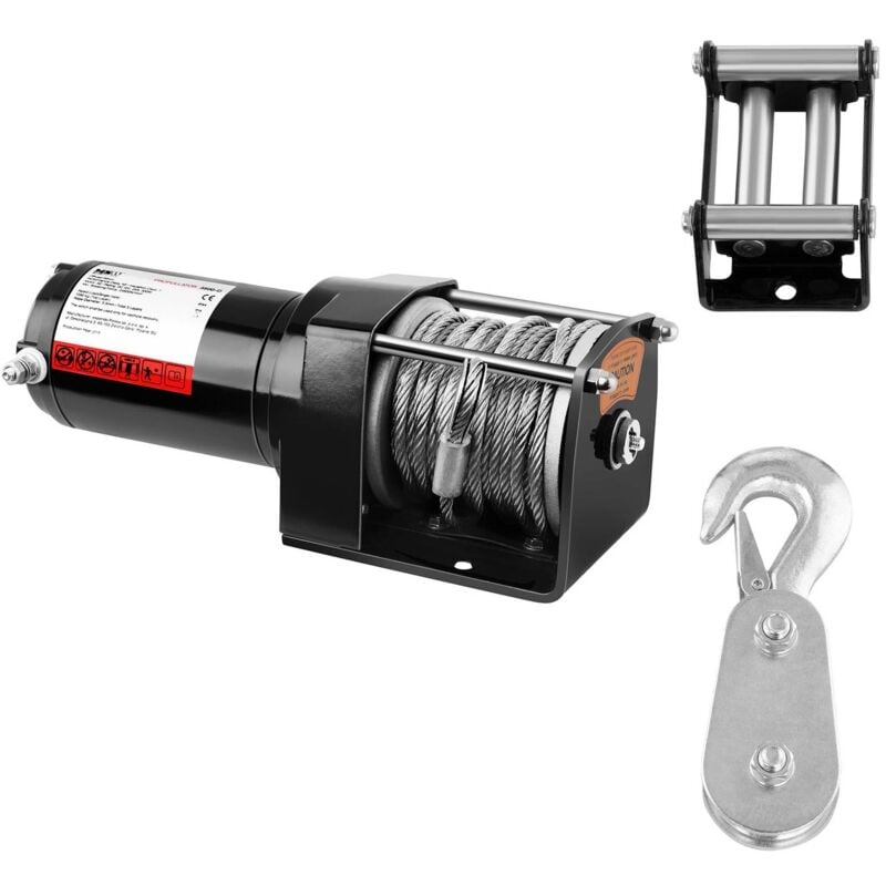 foto del prodotto msw verricello elettrico fuoristrada argano offroad 12 v 1590 kg 3500 lb 1 3 cv