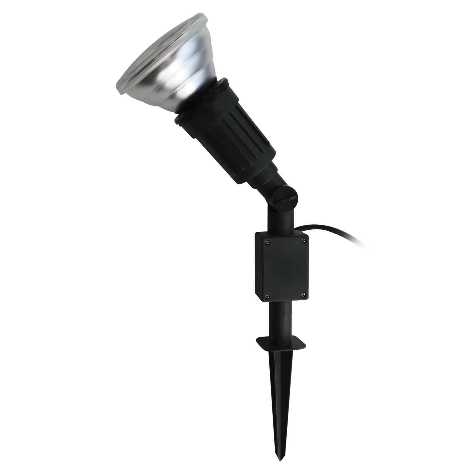 foto del prodotto mt70813 cappi faretto led da giardino led monocolore e27 16 w nero megatron