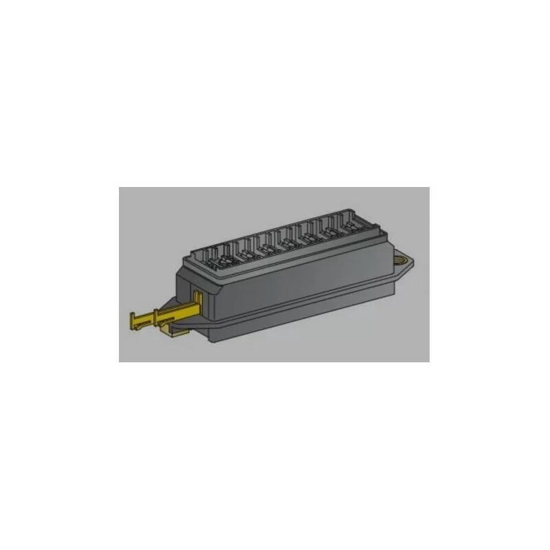 foto del prodotto mta 0300581 portafusibile unival 8 vie pa66 gf30 nero