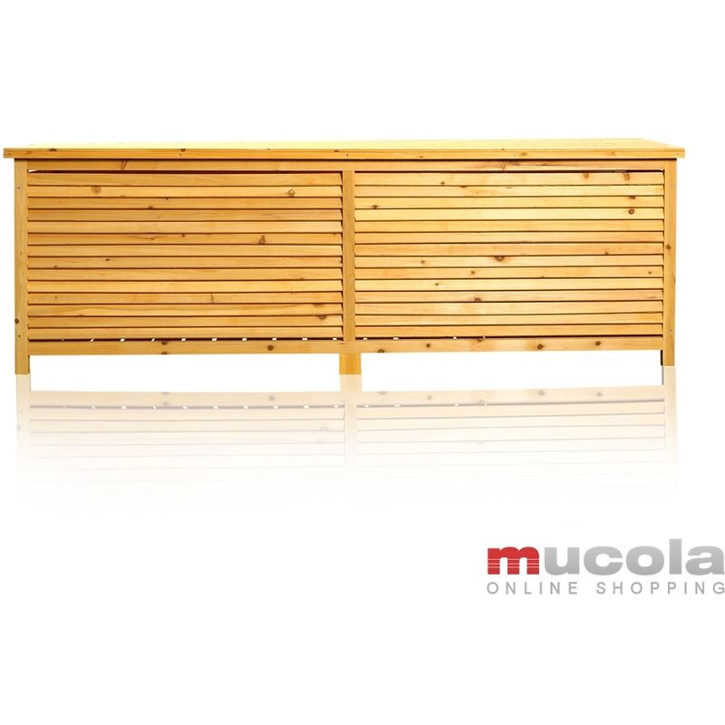 foto del prodotto mucola contenitore di sostegno da giardino contenitore per cuscino panca xxl contenitore in legno