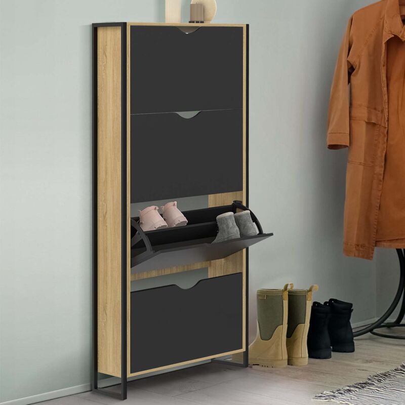foto del prodotto mueble zapatero boston 4 puertas de dise o industrial